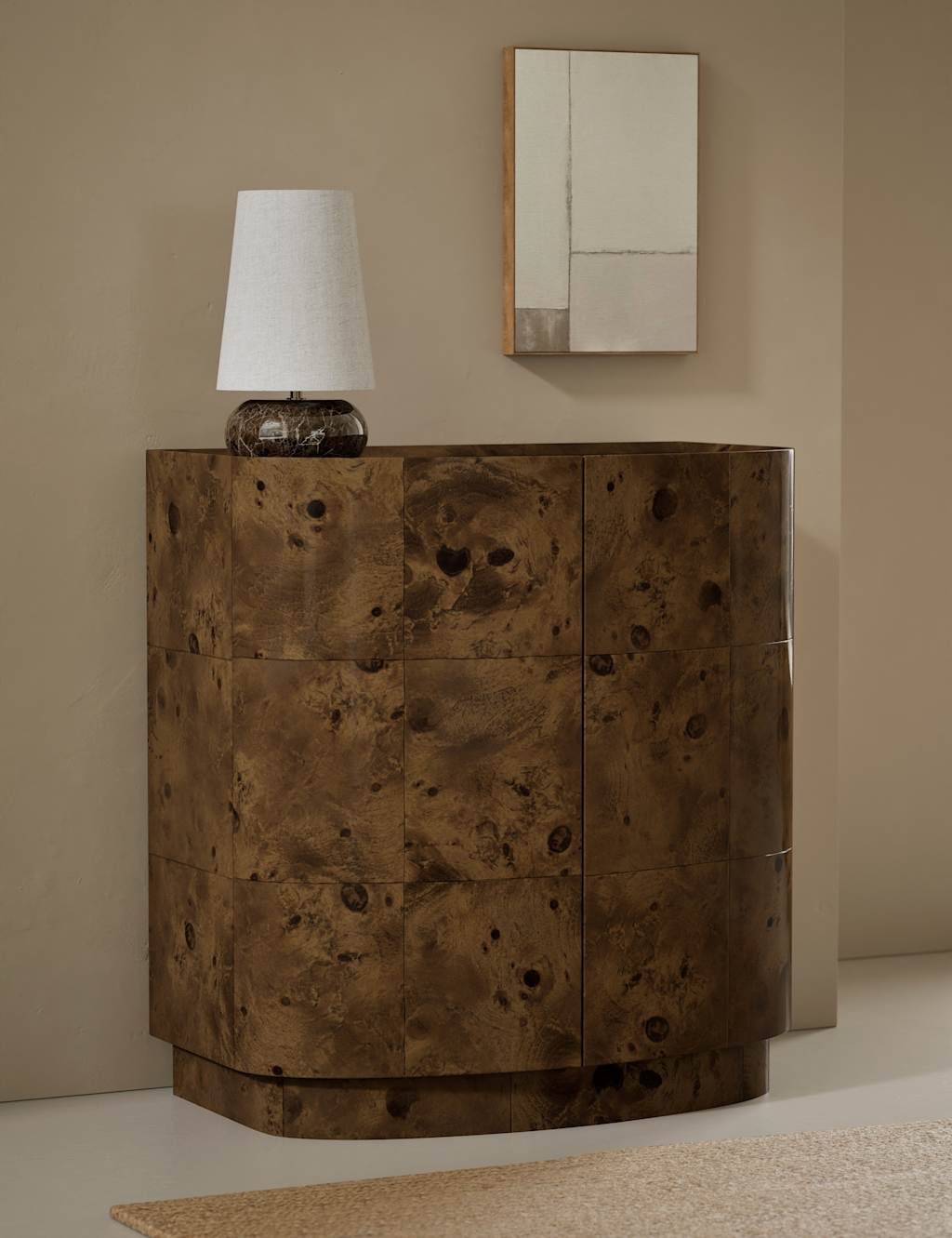 Gallery Direct Burl 2 Door Sideboard - Natural Mix - Available at M&S
