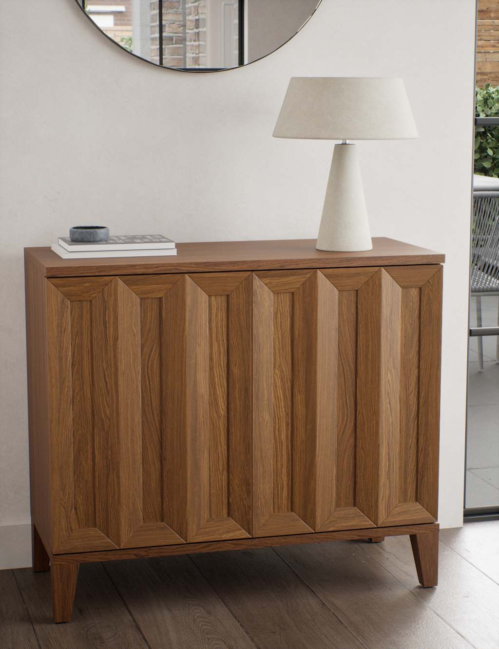 Gallery Direct Block 2 Door Sideboard - Natural - Available at M&S