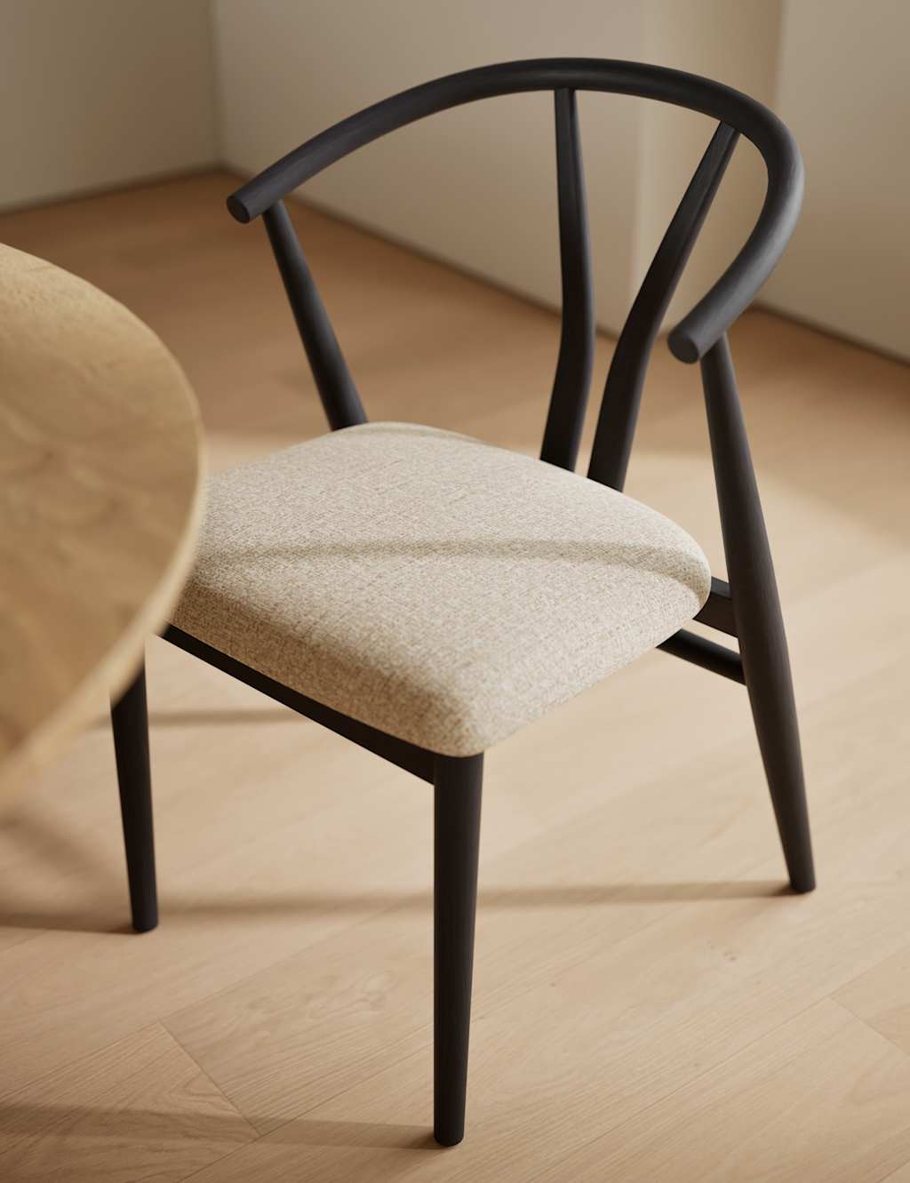 Gallery Direct Set of 2 Wishbone Dining Chairs - Black Mix - Available at M&S