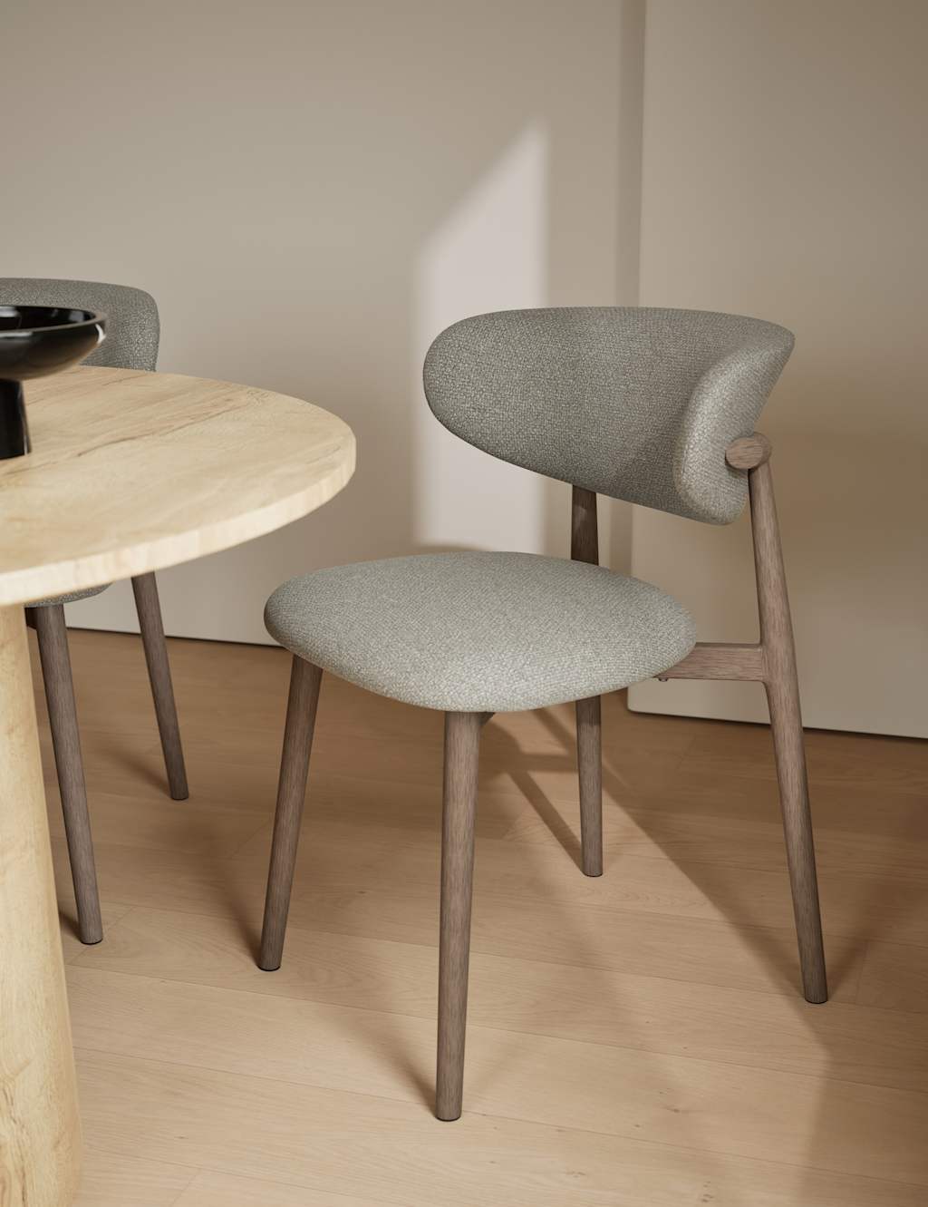 Gallery Direct Set of 2 Arc Dining Chairs - Grey - Available at M&S