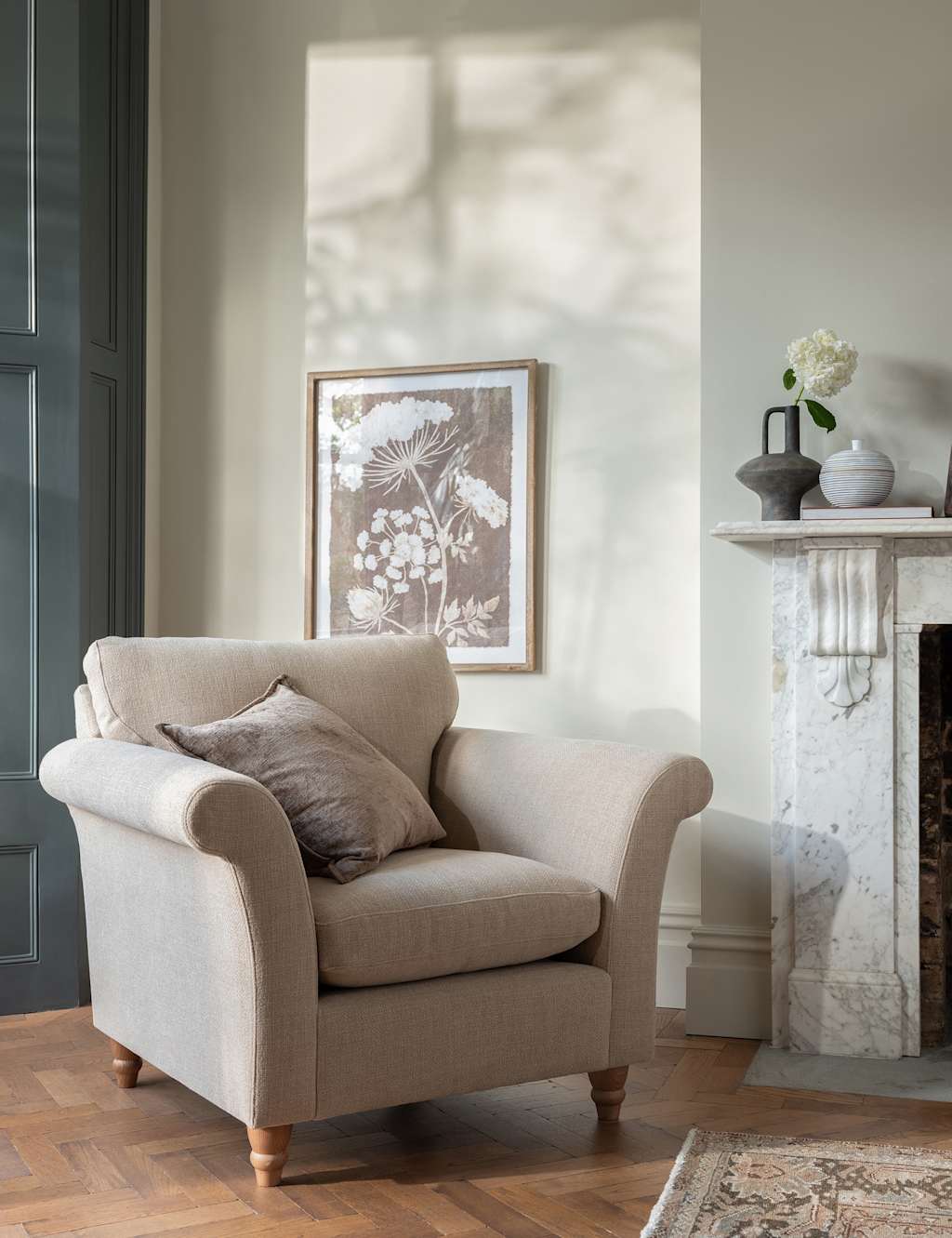 Barker And Stonehouse Amelie Armchair - Oatmeal - Available at M&S