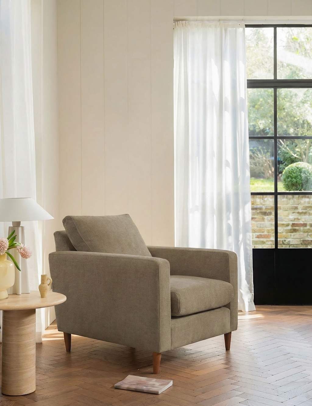 Barker And Stonehouse Todd Armchair - Taupe - Available at M&S