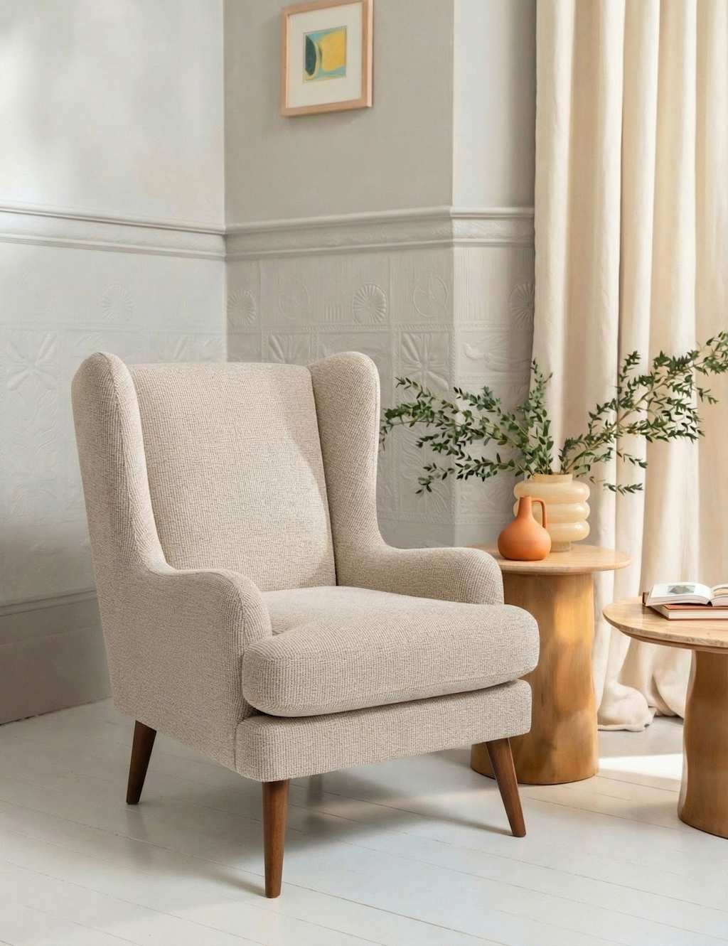 Barker And Stonehouse Sven Armchair - Ecru - Available at M&S