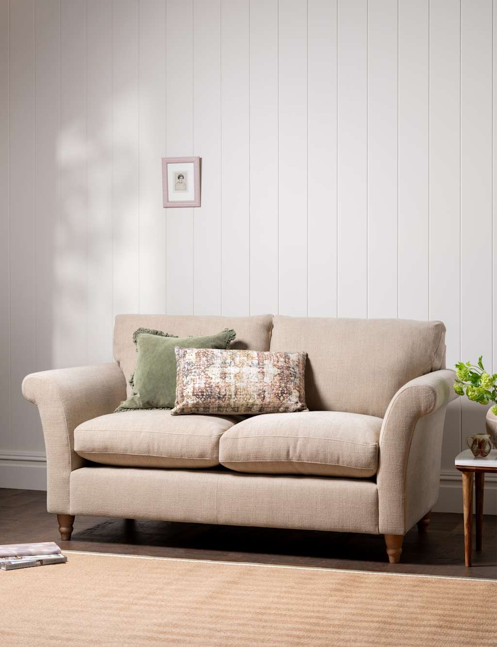 Barker And Stonehouse Amelie Fabric Medium 2 Seater Sofa - Beige - Available at M&S