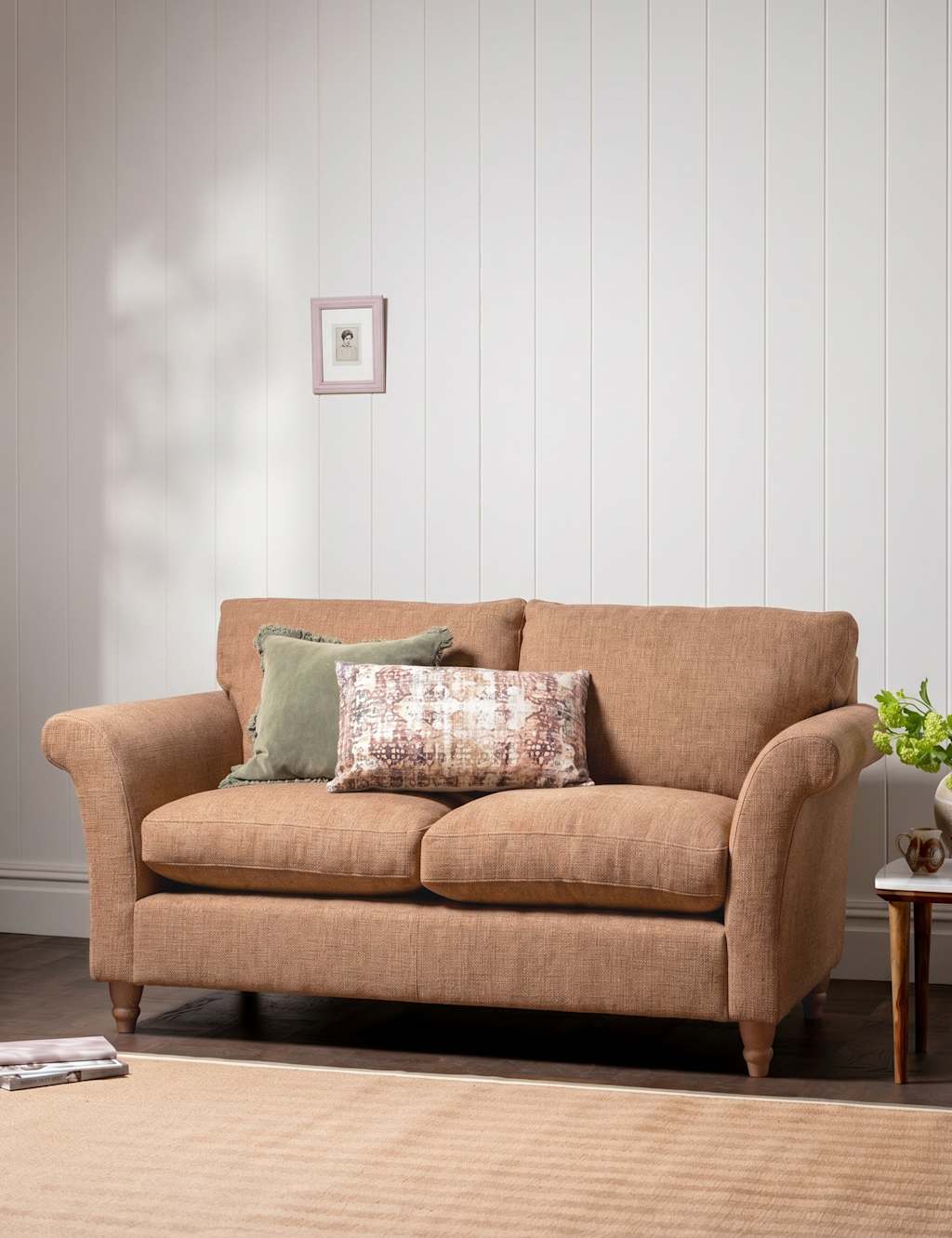 Barker And Stonehouse Amelie Fabric Medium 2 Seater Sofa - Camel - Available at M&S