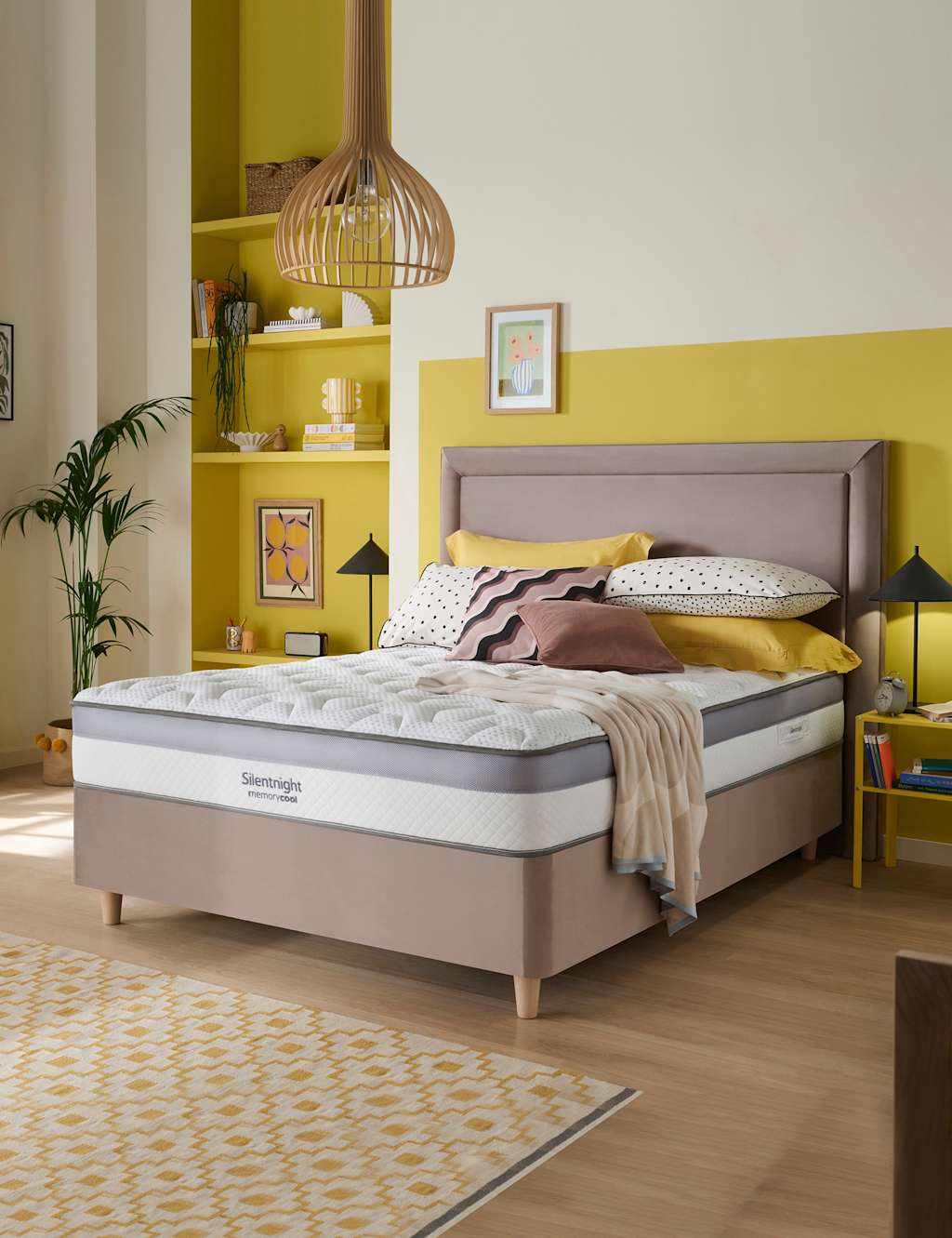 Silentnight MemoryCool 1000 Pocket Sprung Mattress - Super King Size (6 ft) - White - Available at M&S