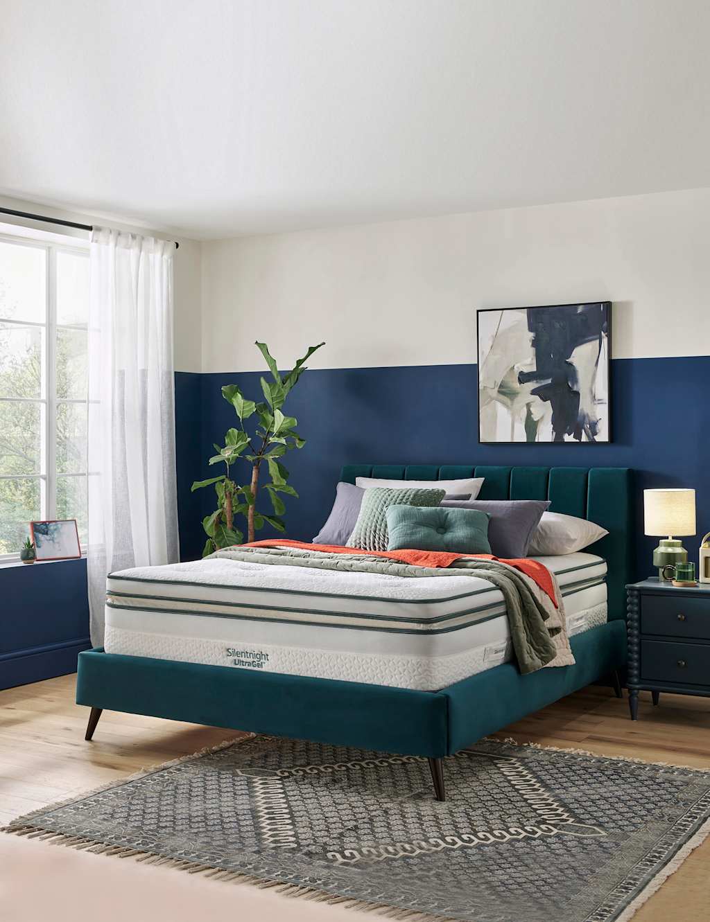 Silentnight UltraGel 3000 Boxtop Firm Mattress - King Size (5 ft) - White - Available at M&S