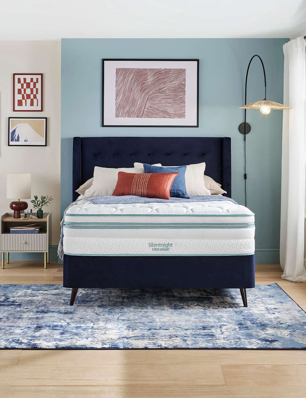 Silentnight UltraGel CoolTouch 3000 Firm Mattress - Double (4 ft 6) - White - Available at M&S