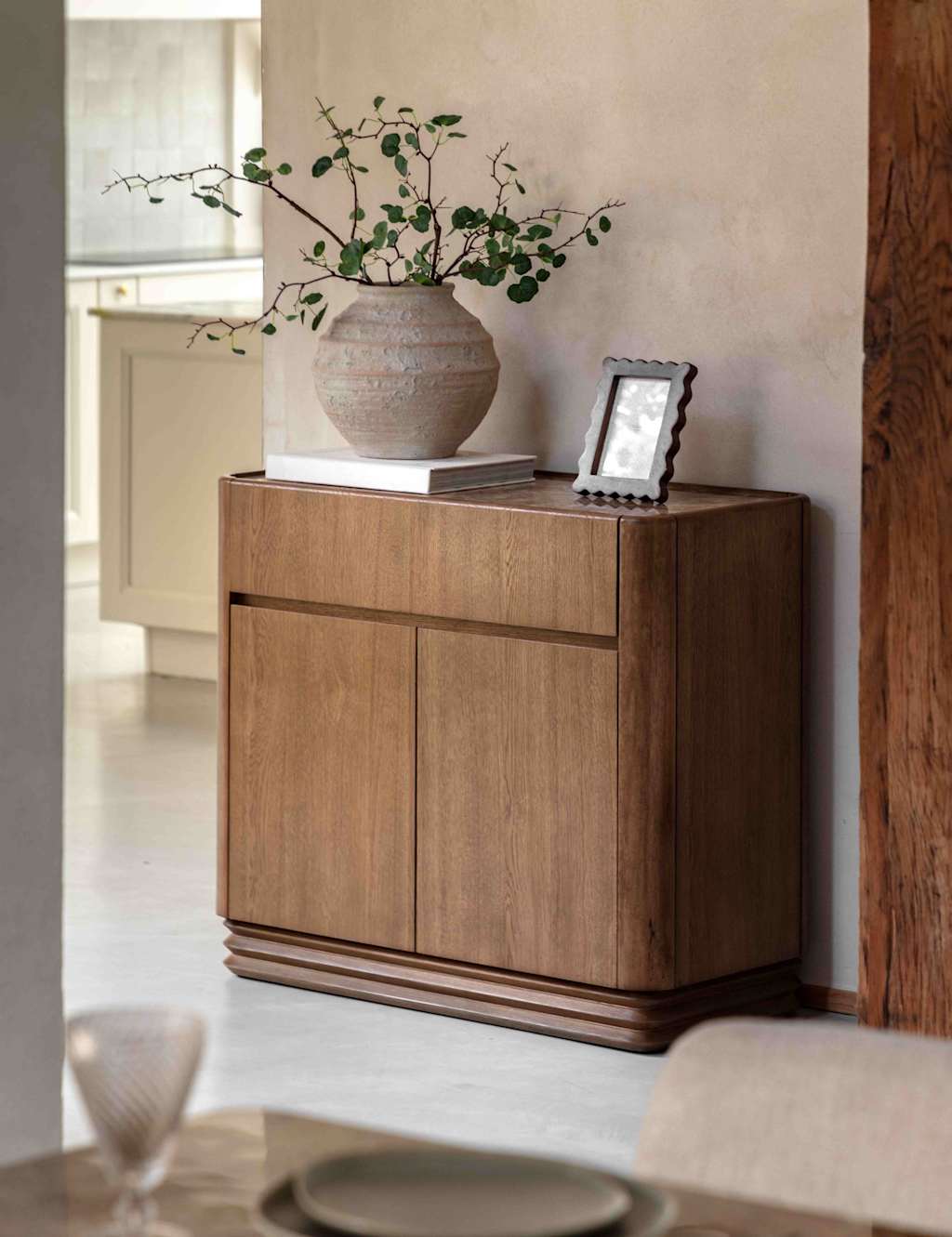 Gallery Direct Dempsey 2 Door Small Sideboard - Brown - Available at M&S