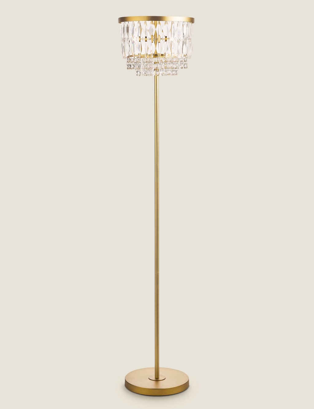 Rhosill Faceted Glass Floor Lamp