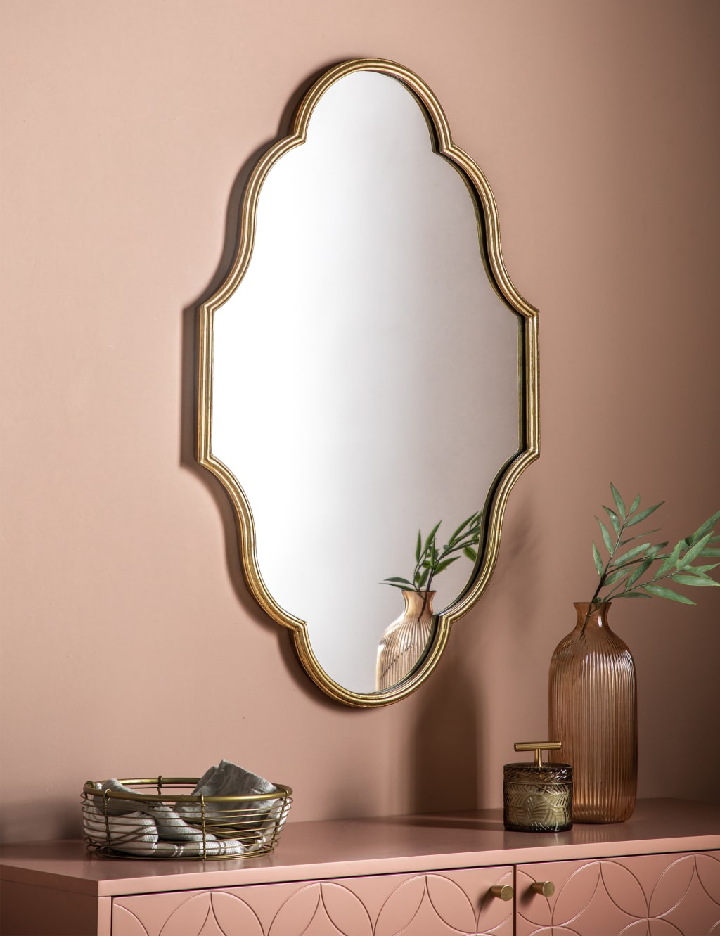 Castello Large Curved Wall Mirror