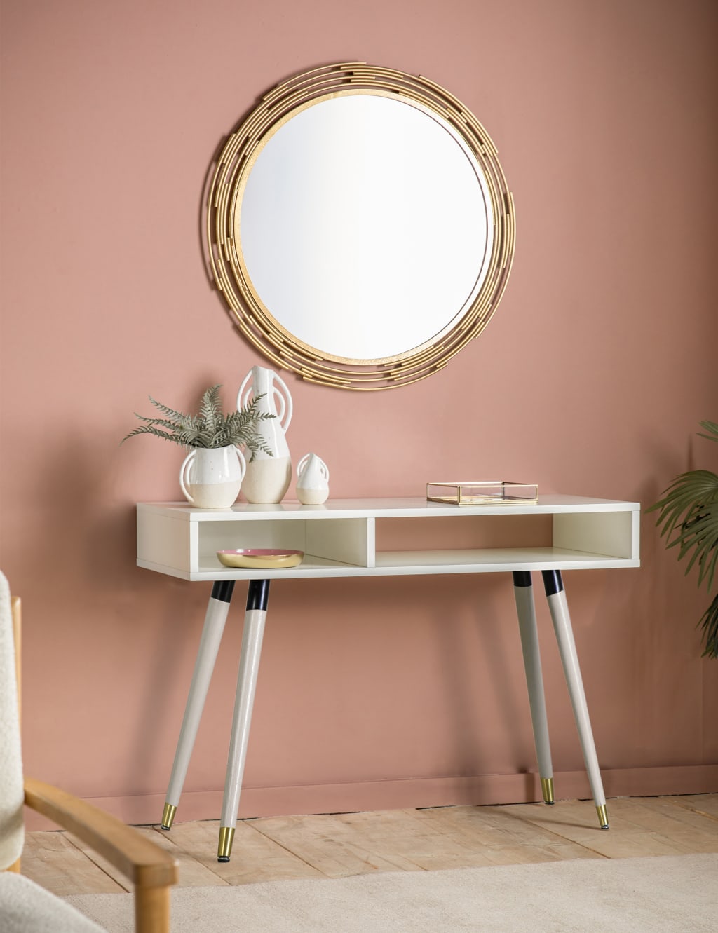 Cristo Large Round Wall Mirror