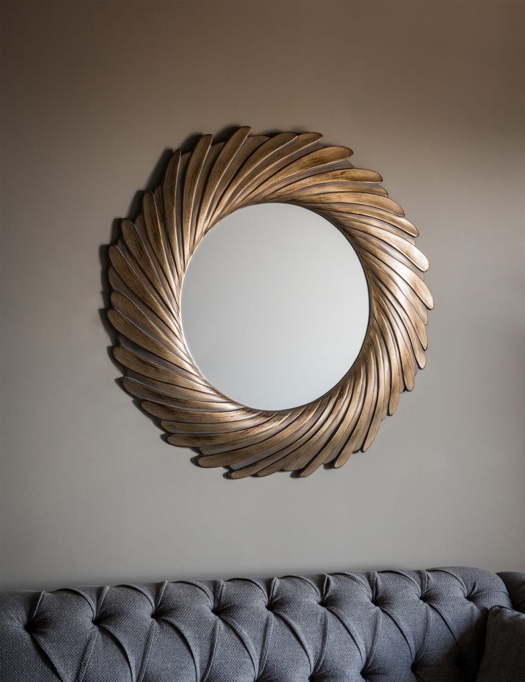 Lowry Extra Large Round Wall Mirror