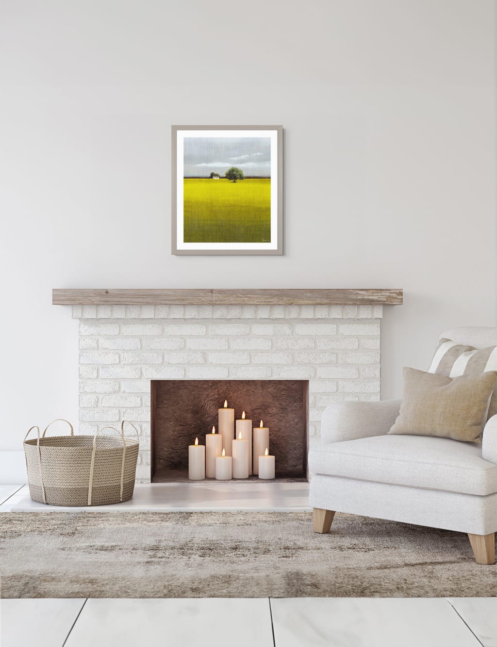 Morning Warmth Nature Rectangle Framed Art