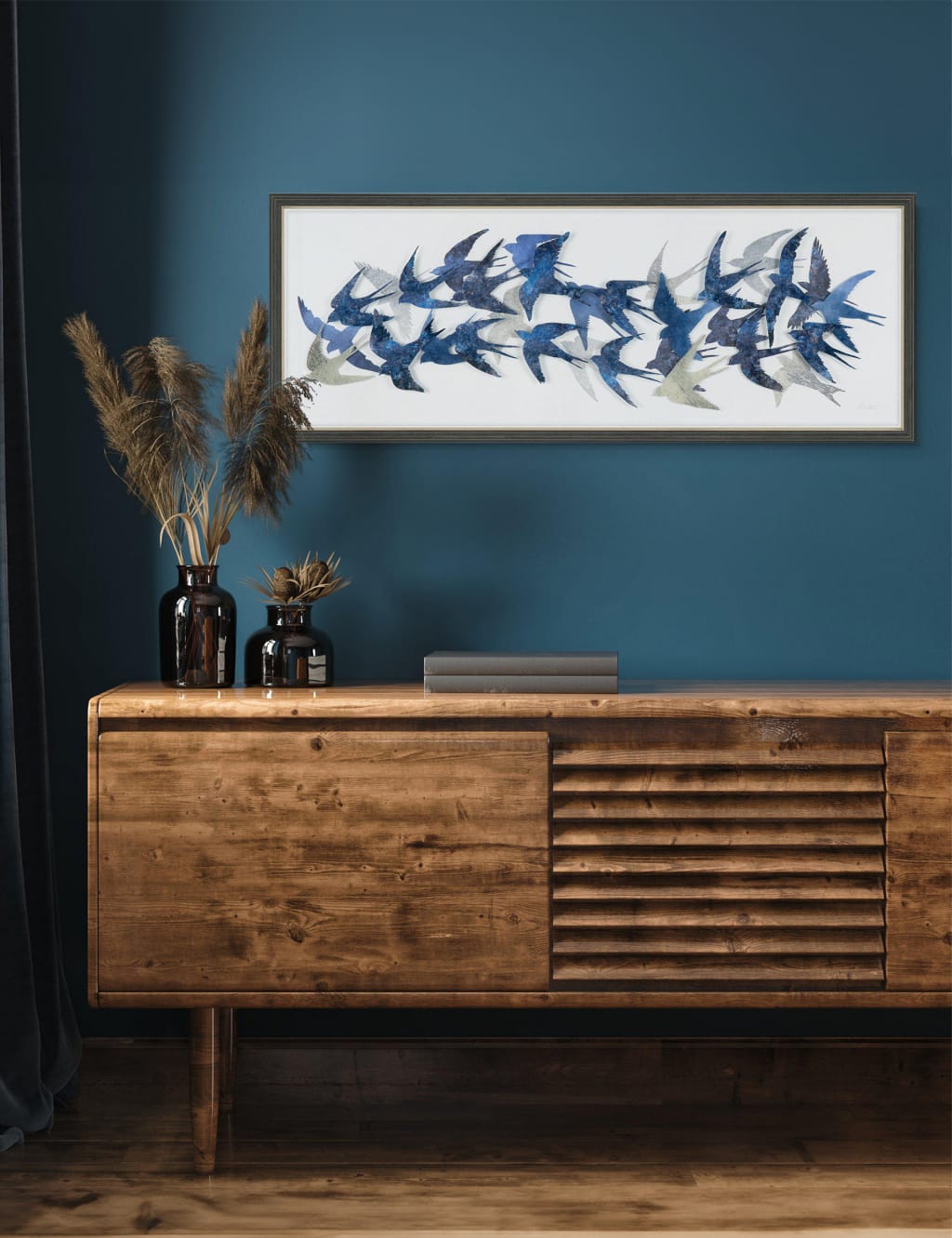 Flock Together Birds Rectangle Framed Art