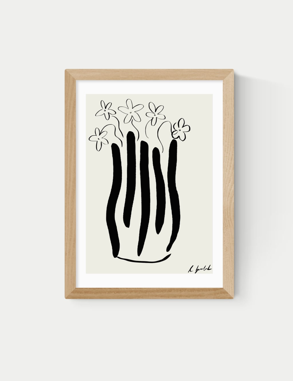 Abstract Vase Framed Art
