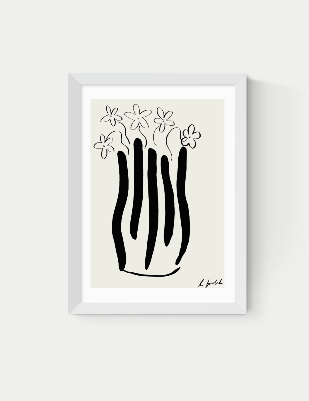 Abstract Vase Framed Art