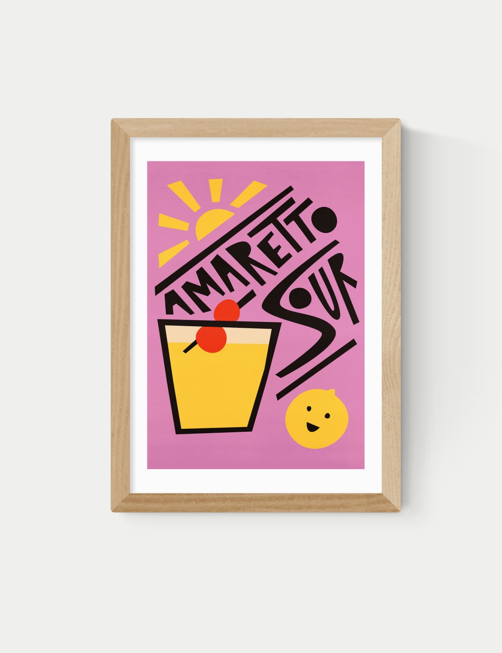 Amaretto Sour Framed Art