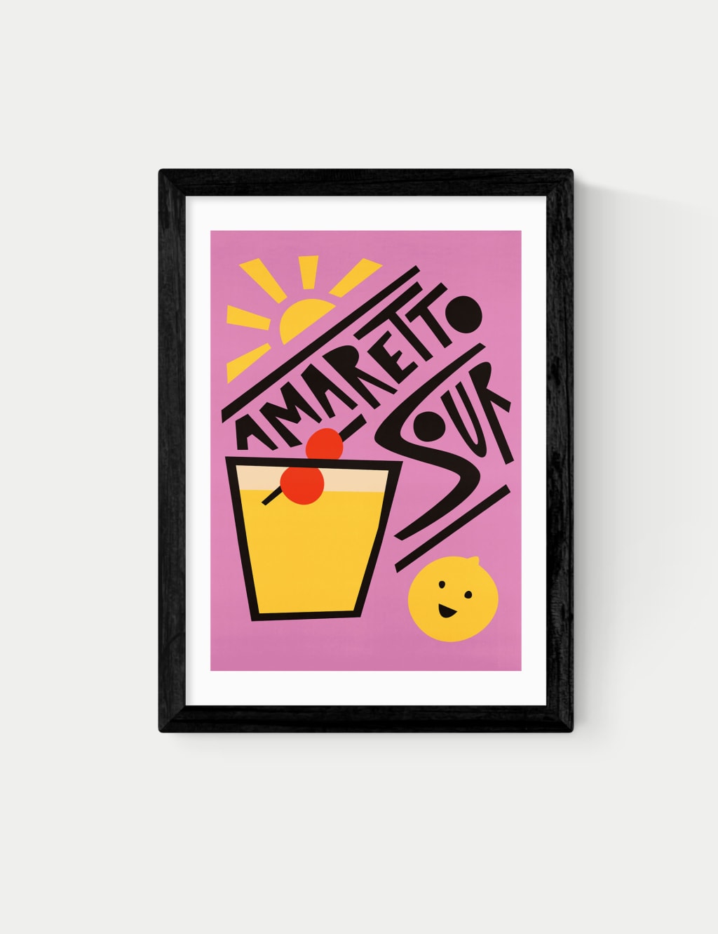 Amaretto Sour Framed Art