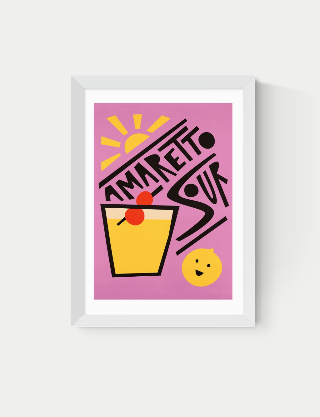 Amaretto Sour Framed Art