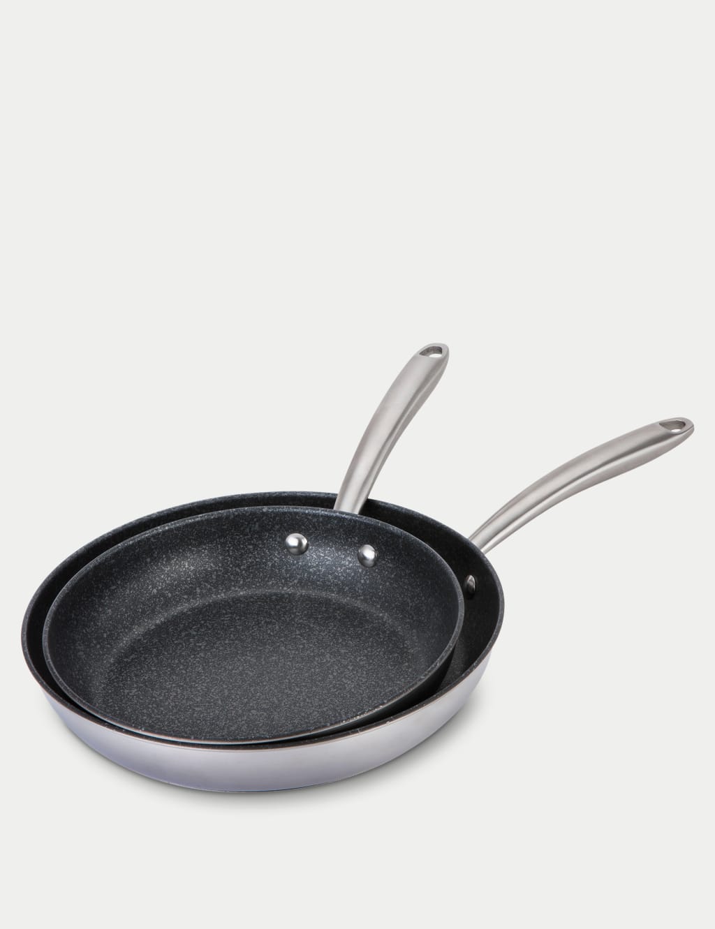Scratch Guard Stainless Steel Frying Pan Set