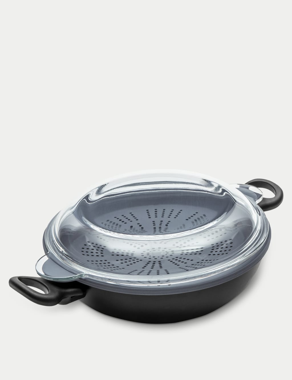 Nadiya 26cm 4 in 1 Non Stick Wok with Lid