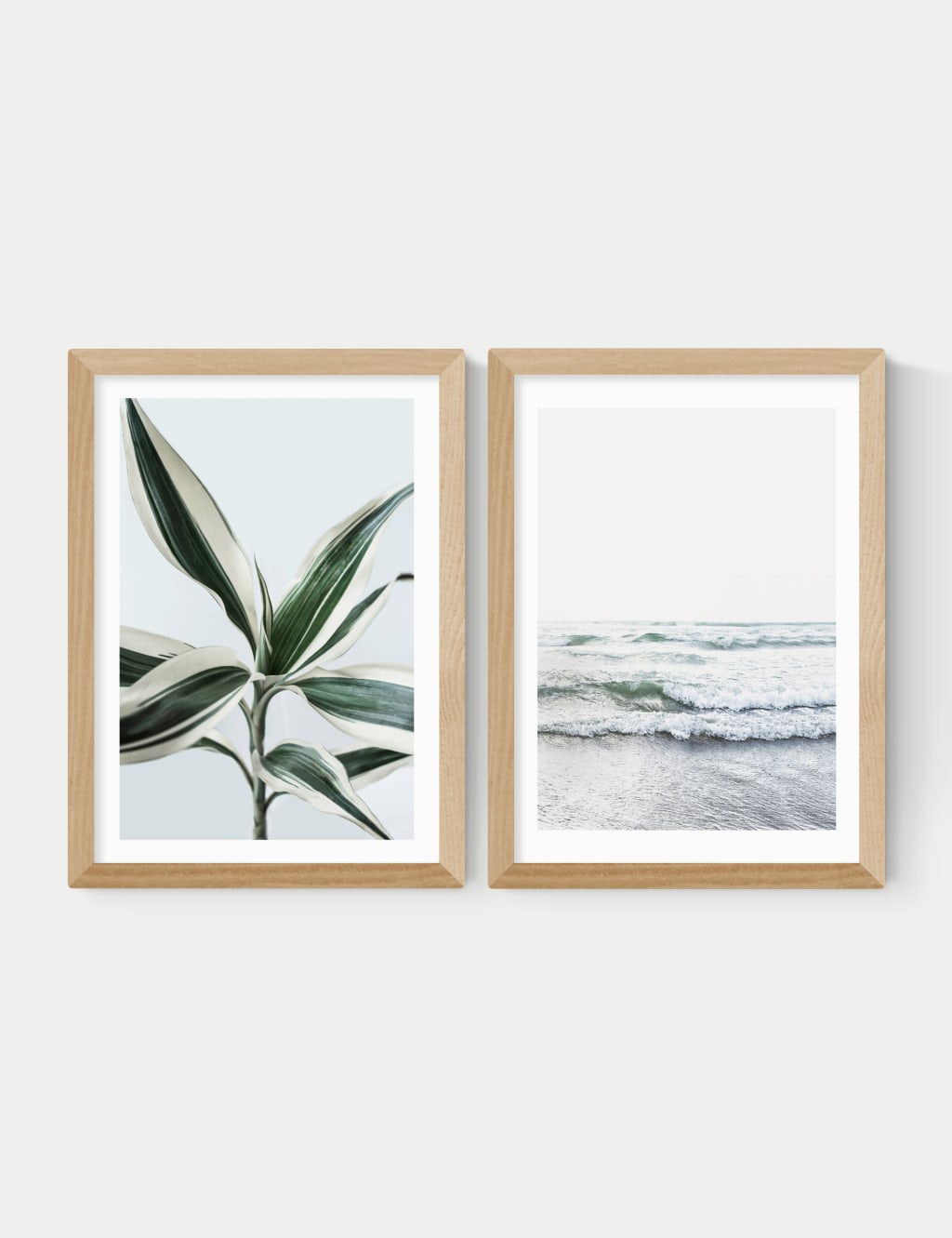 Botanical Beach Twin Set Framed Art