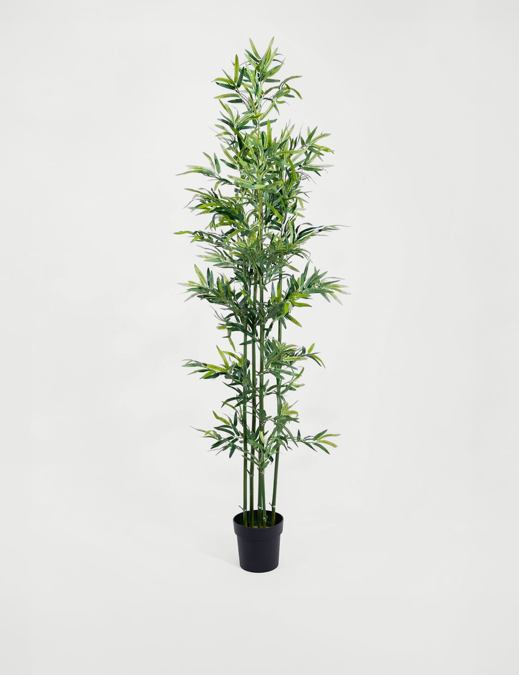 7ft Artificial Green Stem Bamboo in Pot