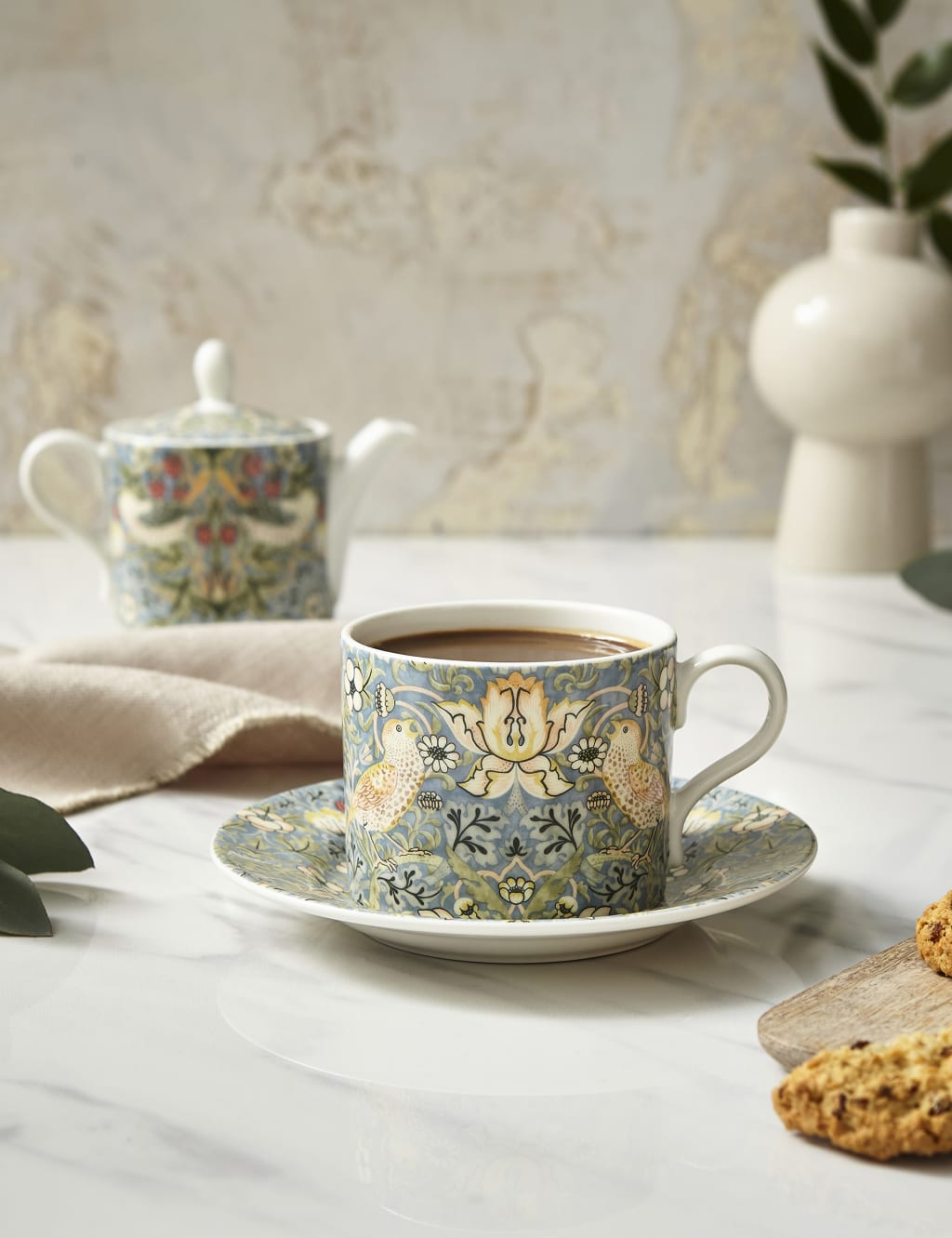 Strawberry Thief Cup & Saucer