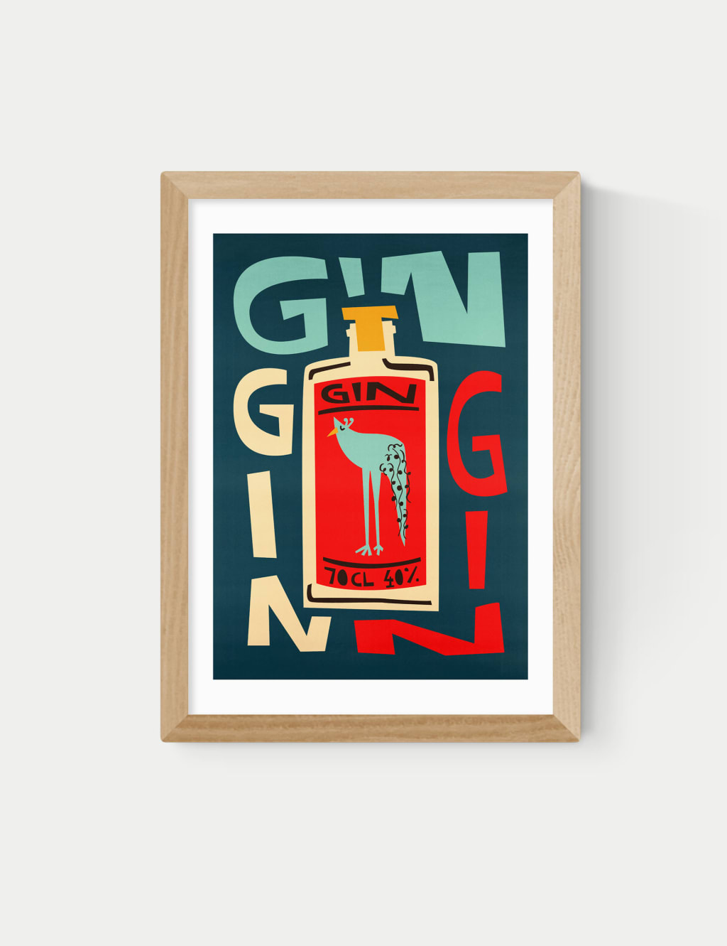 Gin Gin Gin Framed Art