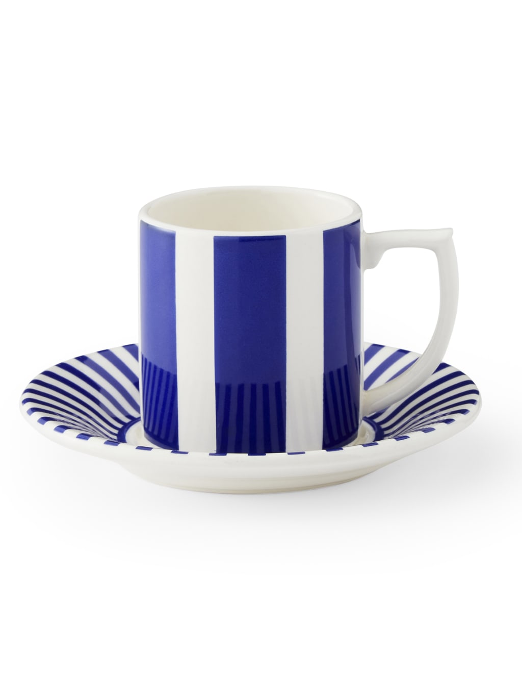 Set of 4 Steccato Espresso Cups & Saucers