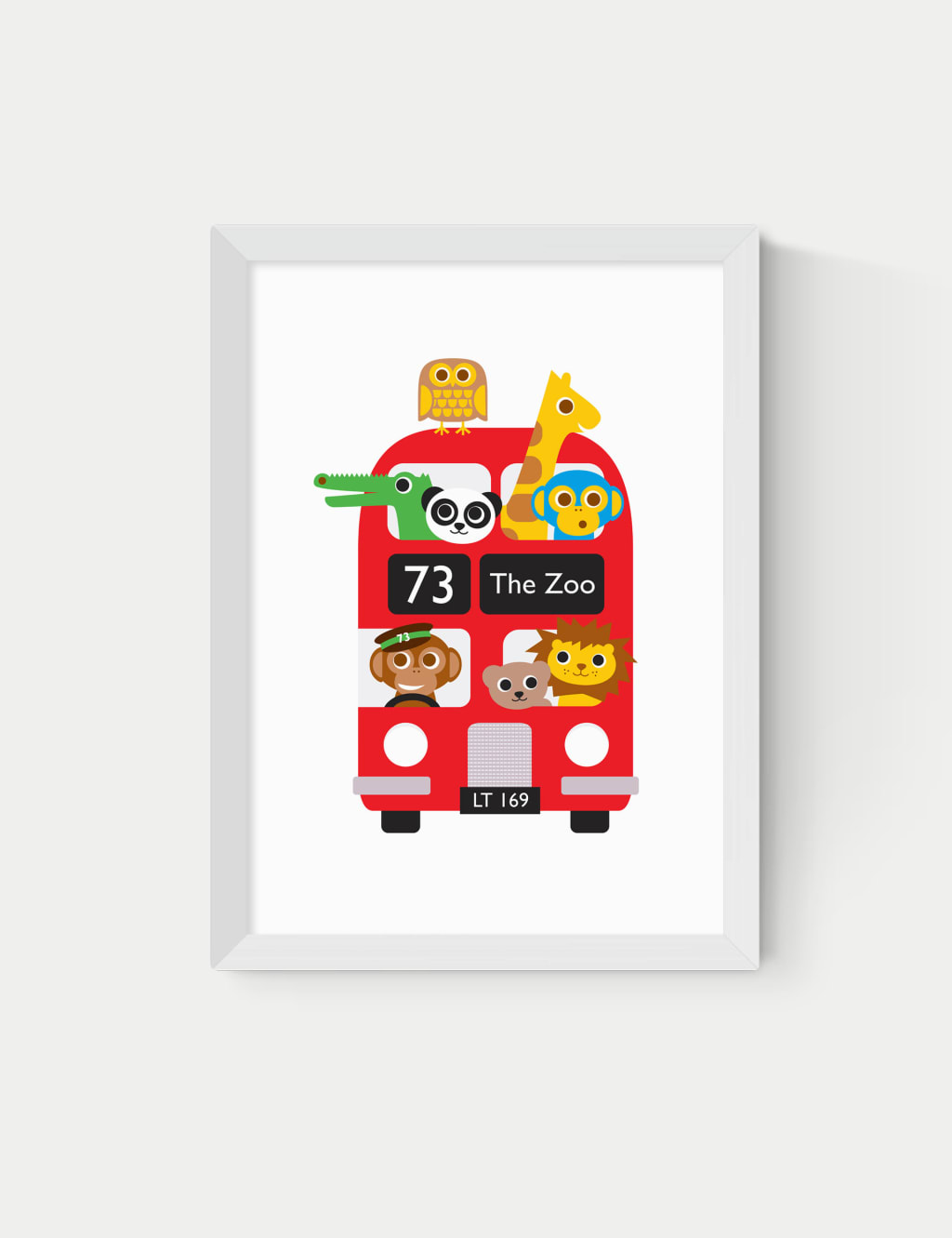 London Bus Zoo Framed Art