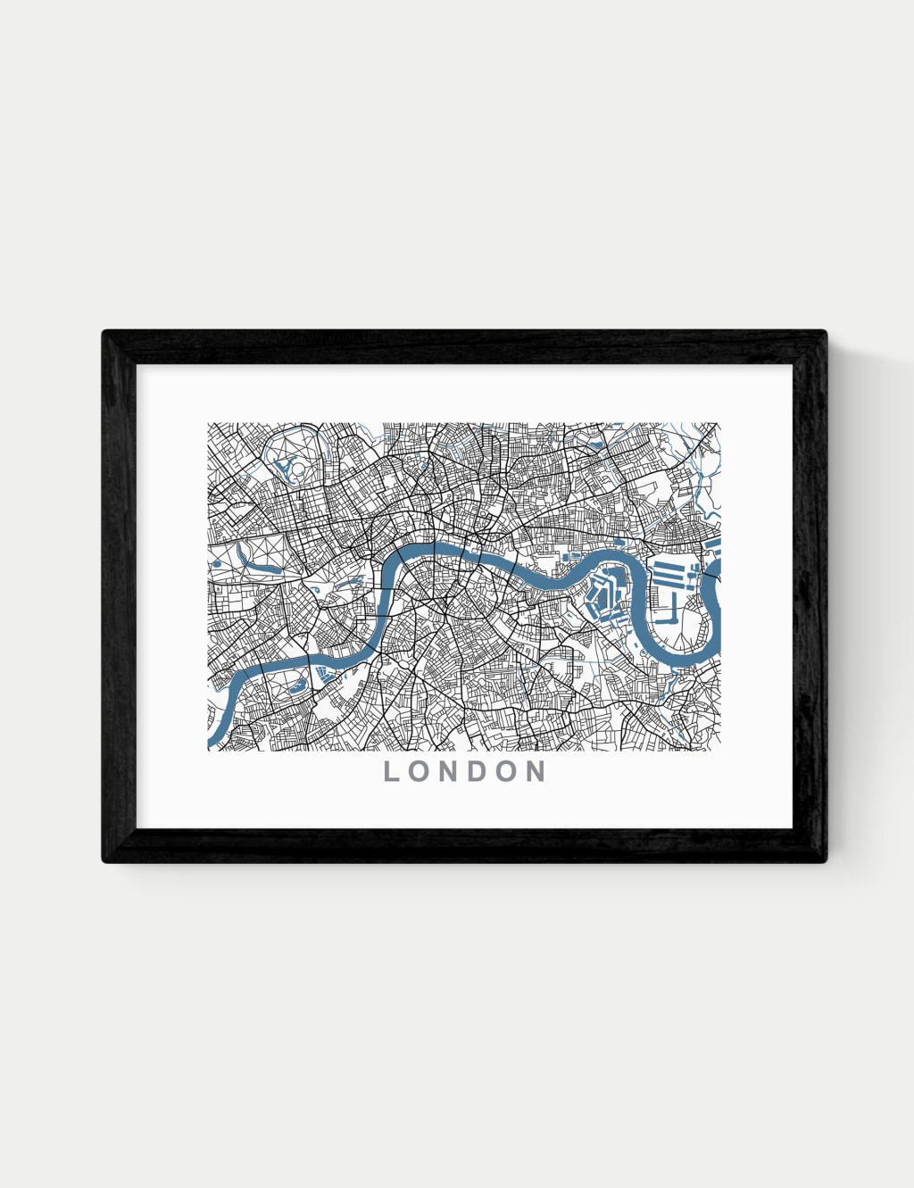 London Map Framed Art