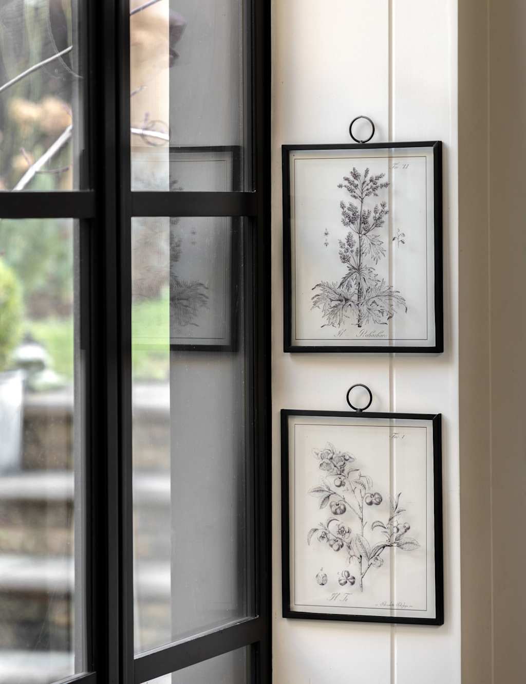 Gallery Direct Set of 2 Petiole Framed Art Black
