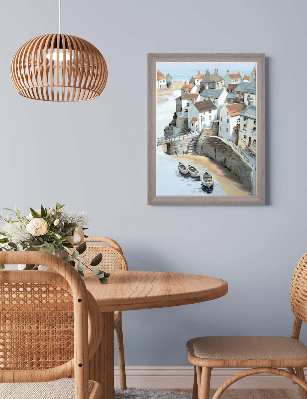 Gallery Home On the Headland Framed Canvas - Grey Mix - Available at M&S