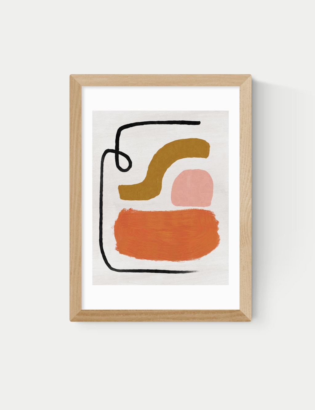 Simple Abstract Framed Art