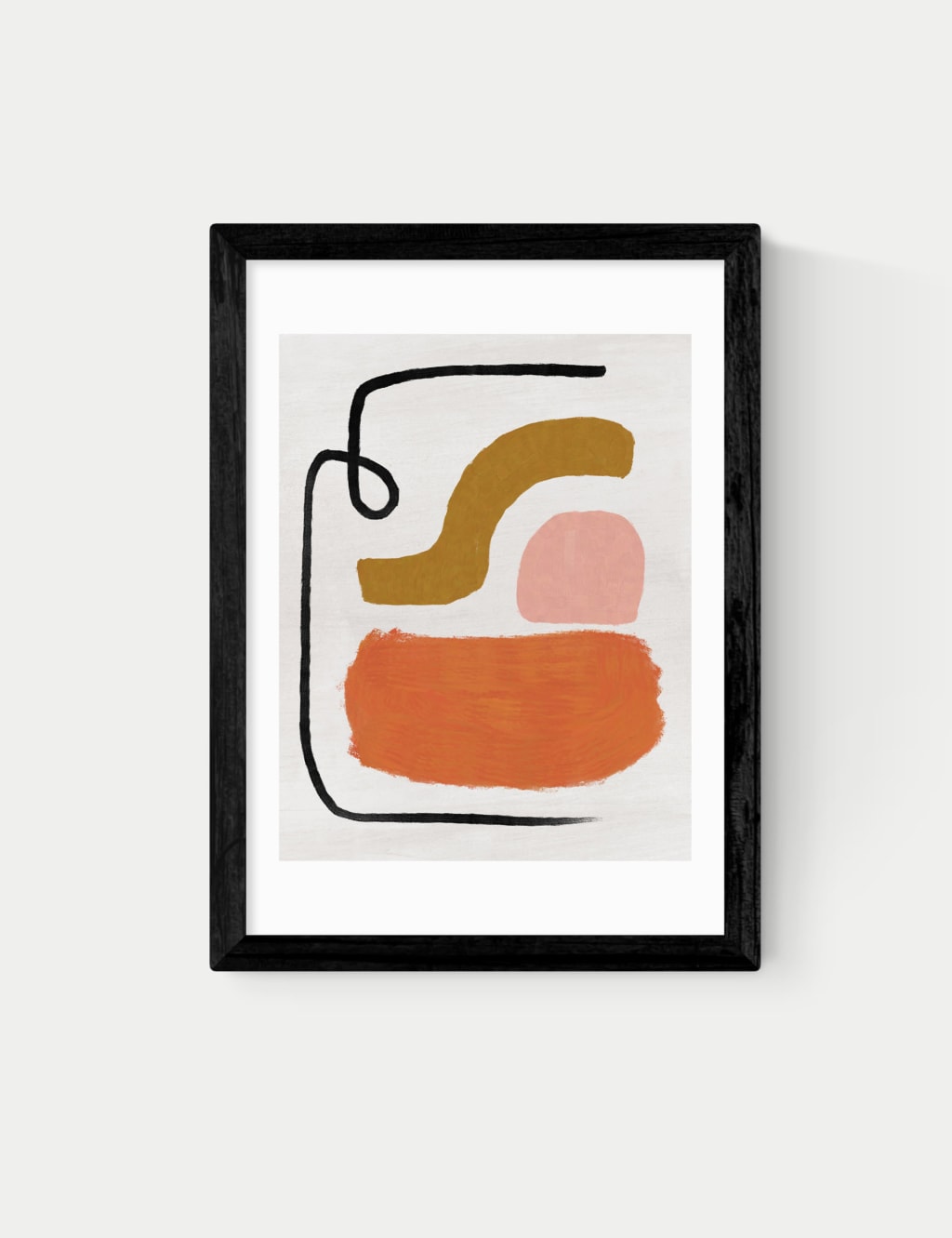 Simple Abstract Framed Art