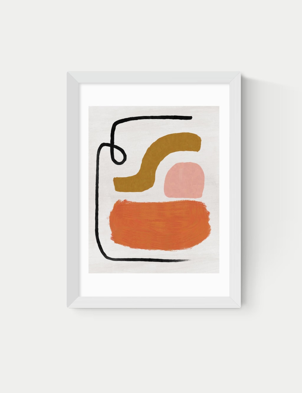 Simple Abstract Framed Art