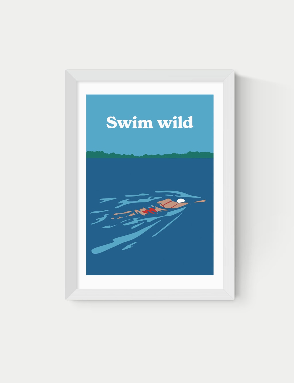 Swim Wild Framed Art