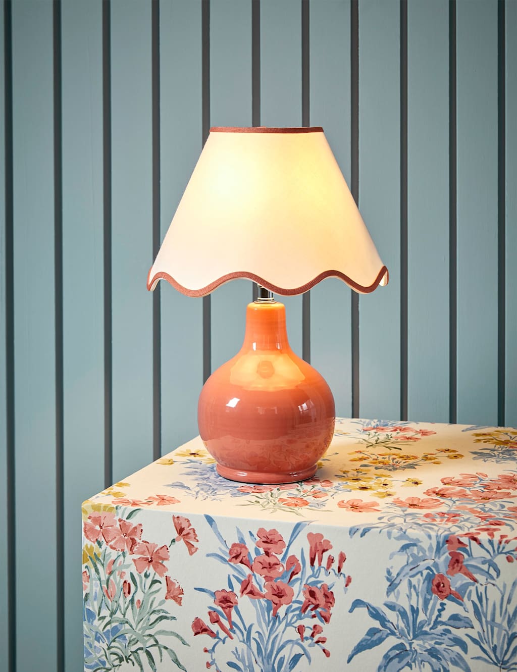 Laura Ashley Bramhope Table Lamp - Brown - Available at M&S