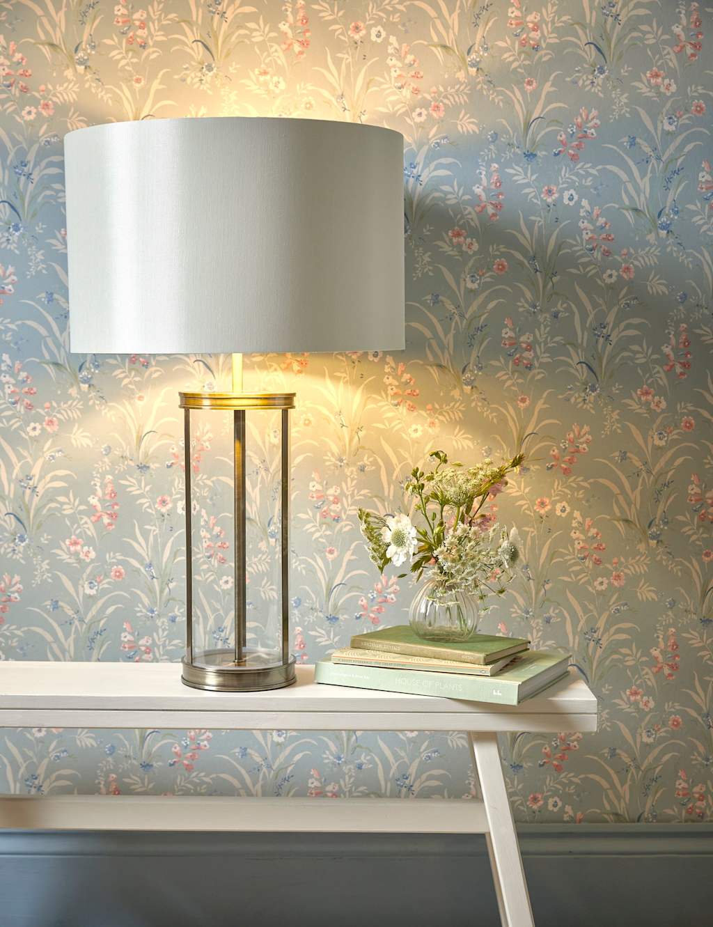 Laura Ashley Harrington Table Lamp - Antique Brass - Available at M&S