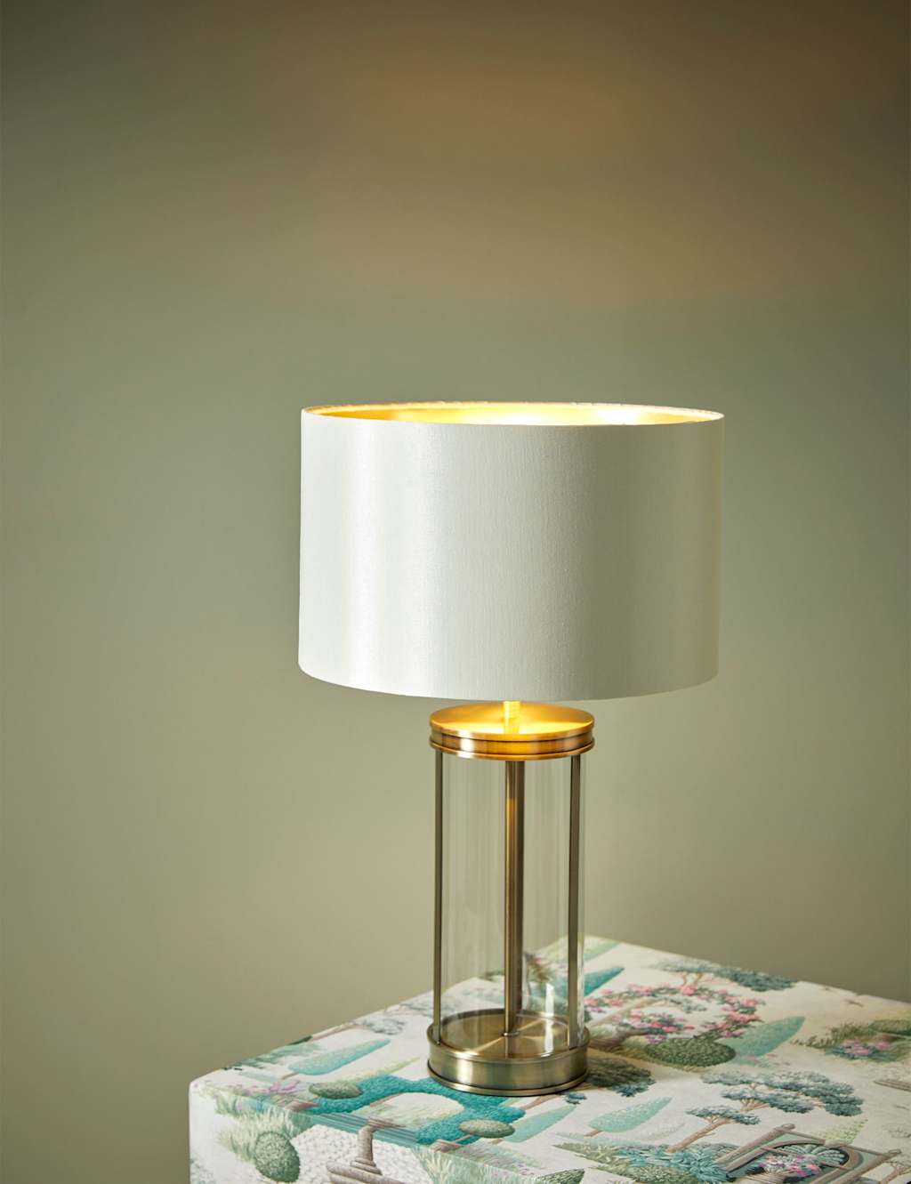 Laura Ashley Harrington Small Table Lamp - Antique Brass - Available at M&S