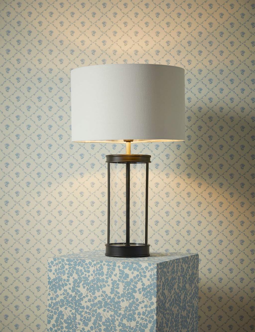 Laura Ashley Harrington Small Table Lamp - Black - Available at M&S