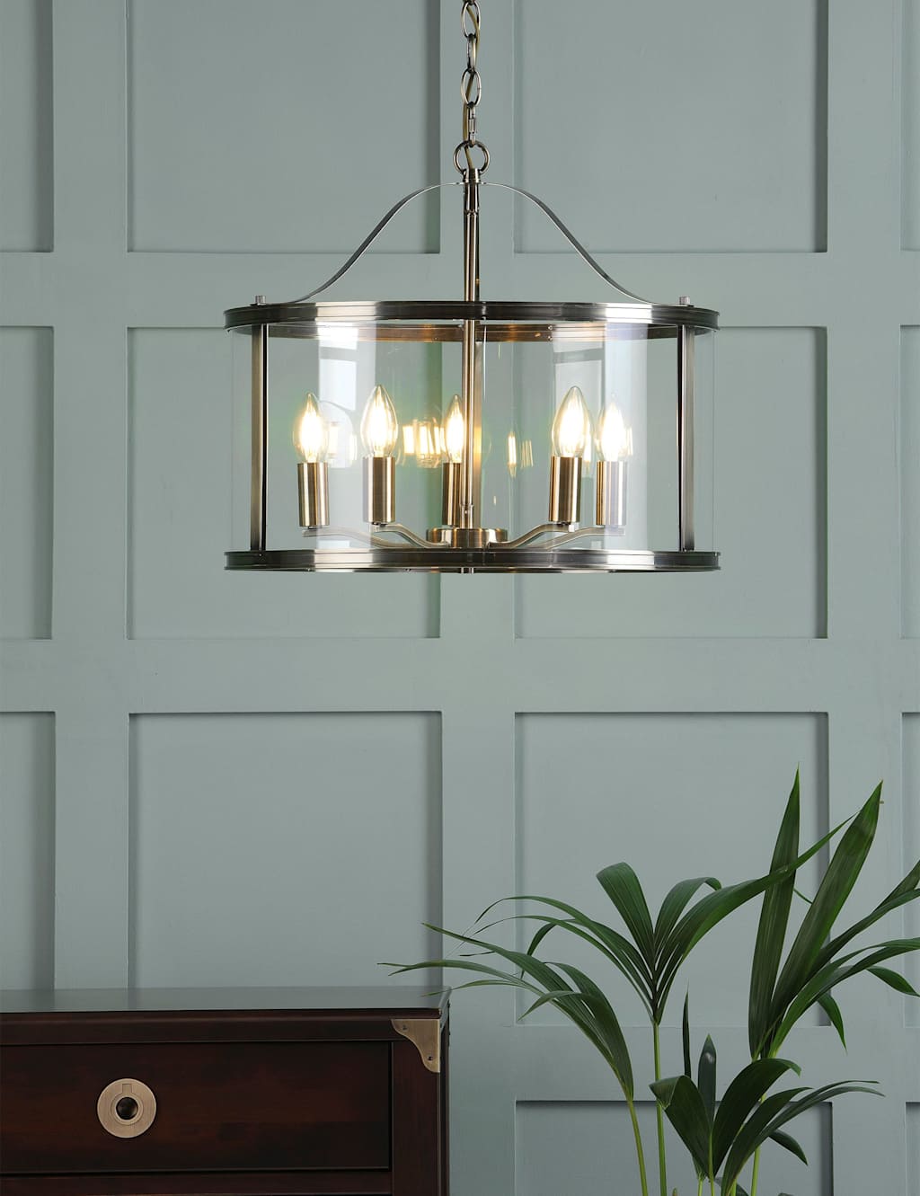 Image of Laura Ashley Harrington 5 Light Pendant&hellip;