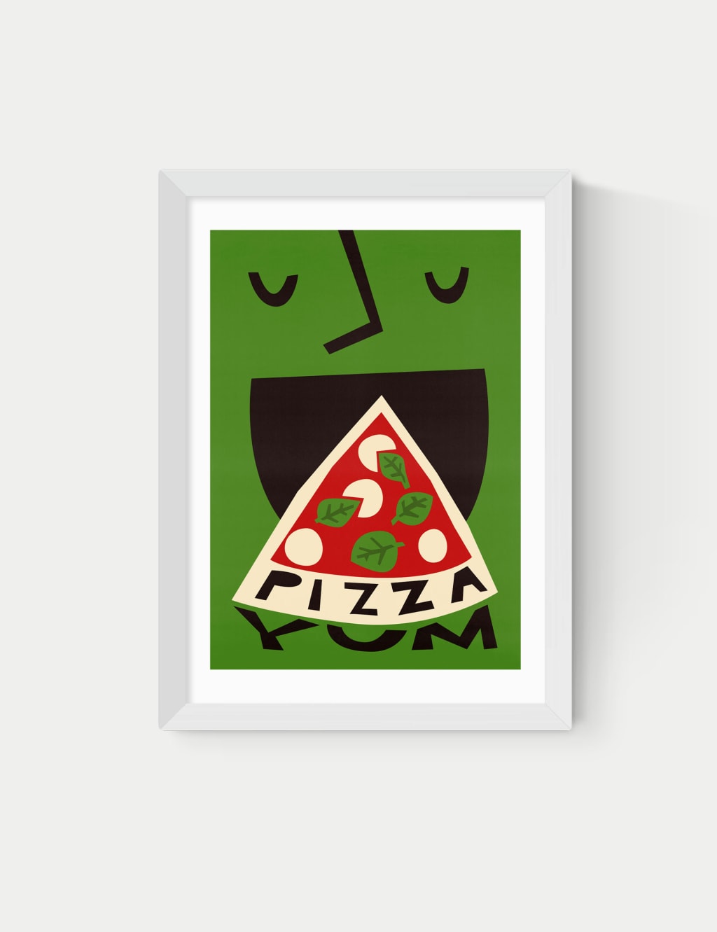 Yum Pizza Framed Art