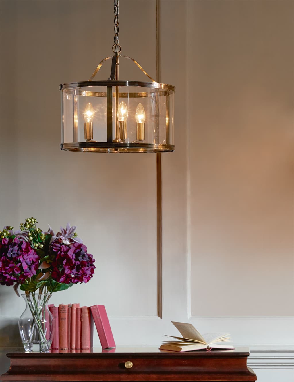 Image of Laura Ashley Harrington 3 Light Pendant&hellip;