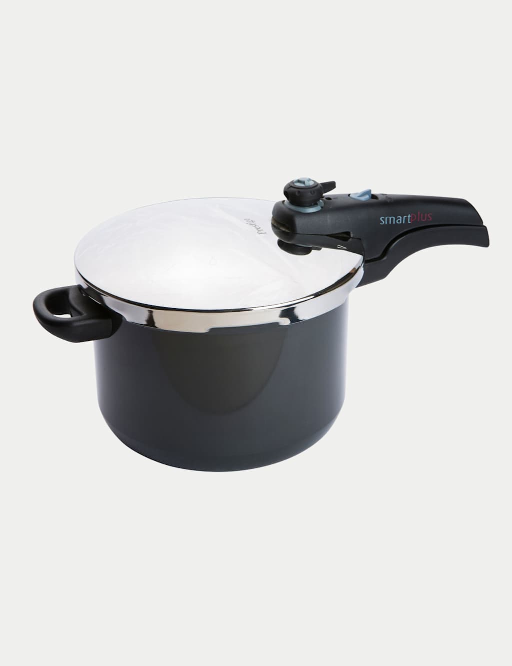 Prestige Hard Anodised Black Aluminium 6L Pressure Cooker - Dark Grey - Available at M&S