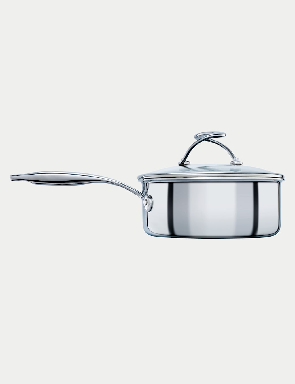 Image of Circulon Stainless Steel 18cm Saucepan Silver