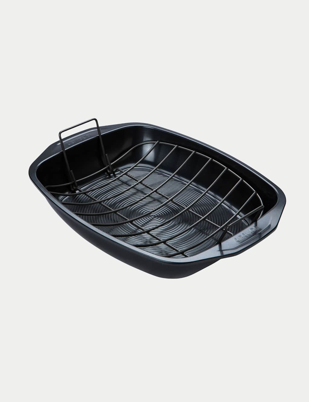 Circulon Carbon Steel Non-Stick Roasting Tray and Rack - Black - Available at M&S