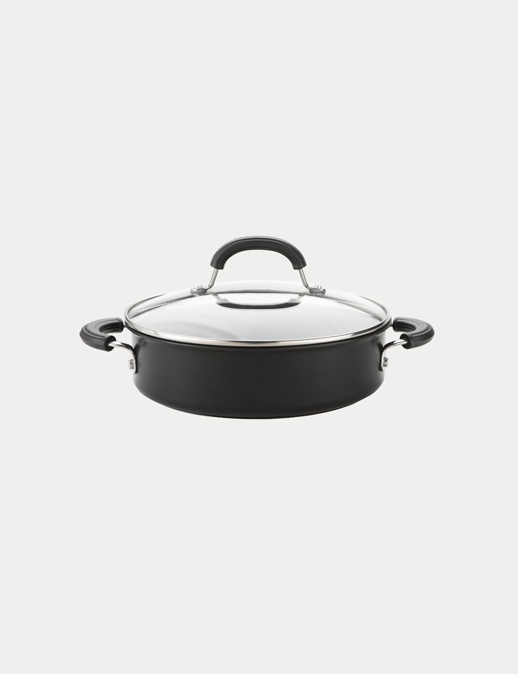 Image of Circulon Aluminium 24cm Casserole Dish Black